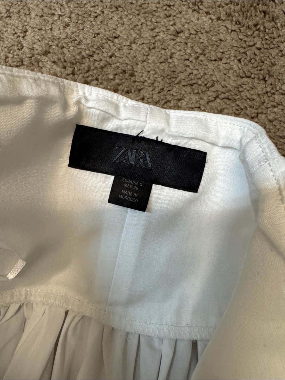 Zara Sweetheart Strapless corset White Dress - Picture 3 of 3